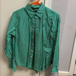 Green long sleeve Polo